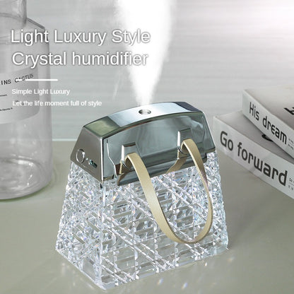 Crystal Bag Humidifier New Humidifier Home Office Desktop USB Small Aroma Light