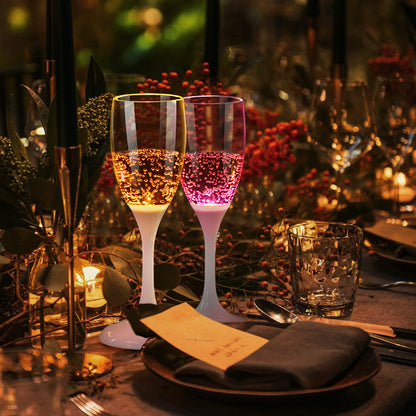 Led Light Glass 6Pcs set  Meet Water Bright Atmosphere Champagne Glass Food Grade New Strange Creative Party St Christmas Glass