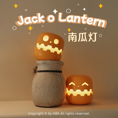 Jack-o'-lantern Halloween Pumpkin Head Night Light Decoration Atmosphere Pumpkin Night Light Rechargeable Funky Dorm Light Bedside Night Light