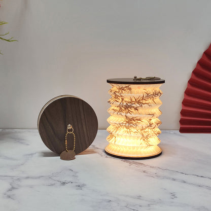 Folding Small Lantern Book Light Creative Gift New Year Gift Atmosphere Night Light Accompanied By Hand Gift